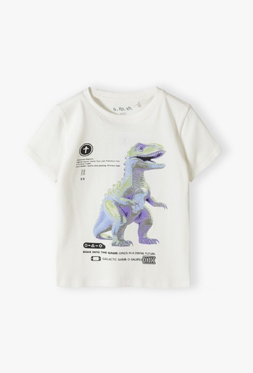 T-shirt chłopięcy z dinozaurem - 5.10.15.