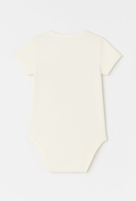 Białe body niemowlęce z nadrukiem „Kotek Psotek”