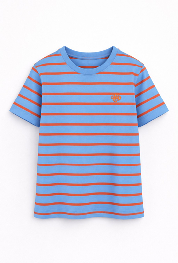 T-shirt w paski dla małego chłopca