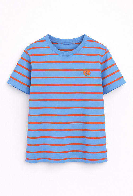 T-shirt w paski dla małego chłopca