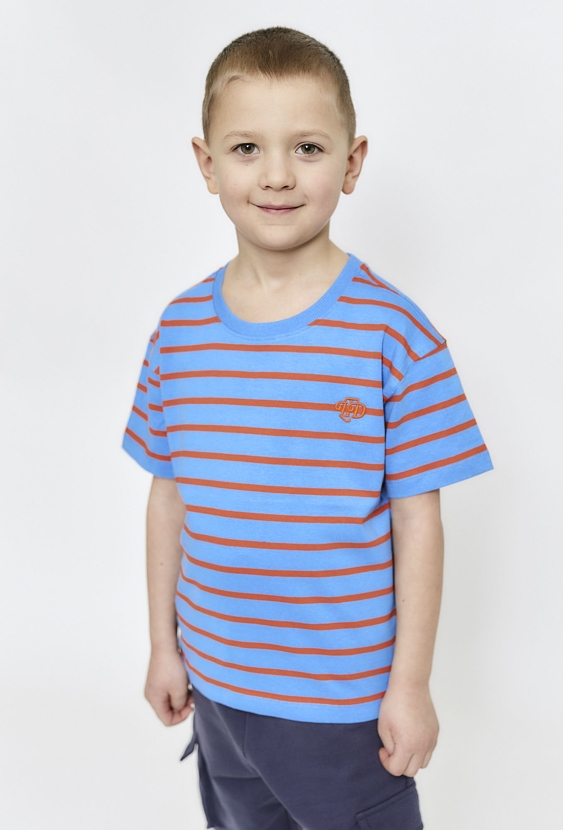 T-shirt w paski dla małego chłopca