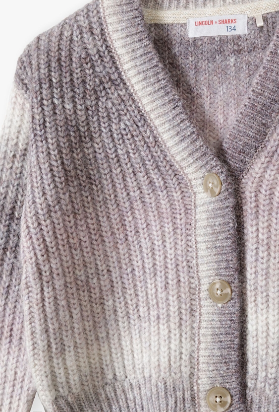 Rozpinany sweter dziewczęcy