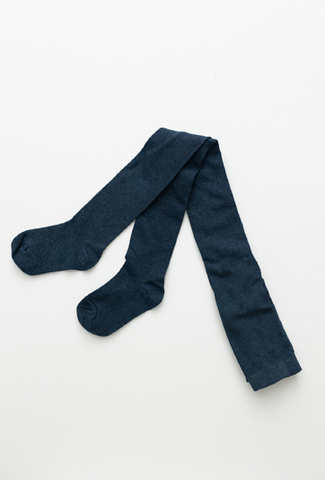 Granatowe rajstopy dziecięce.