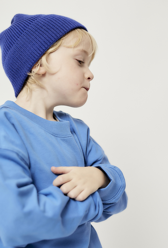 Niebieska bluza chłopięca - oversize