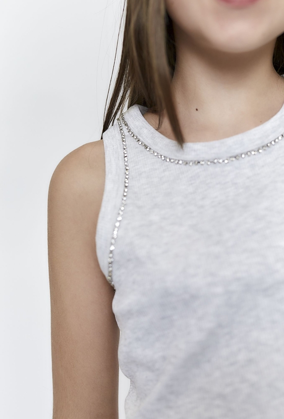 Szara koszulka na ramiączkach