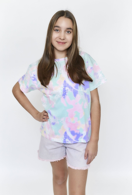 Kolorowy T-shirt dla dziewczynki