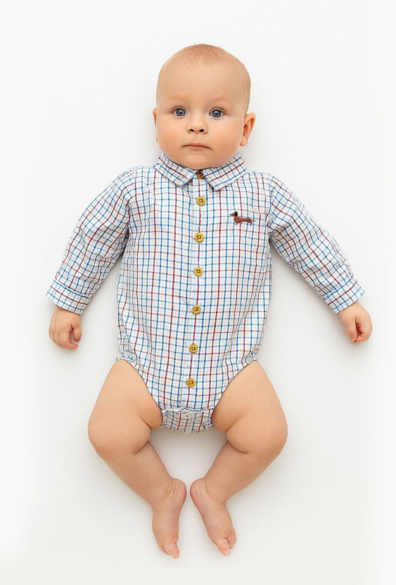 Body koszulowe w kratę