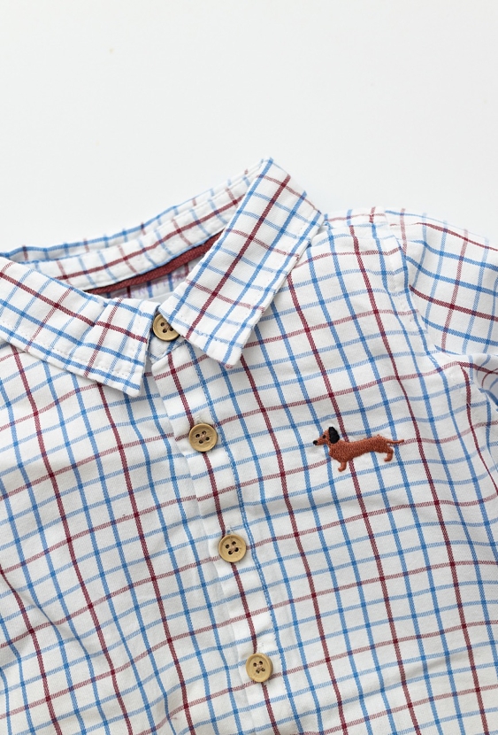 Body koszulowe w kratę