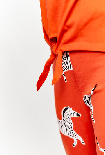 T-shirt dziewczęcy z wiązaniem