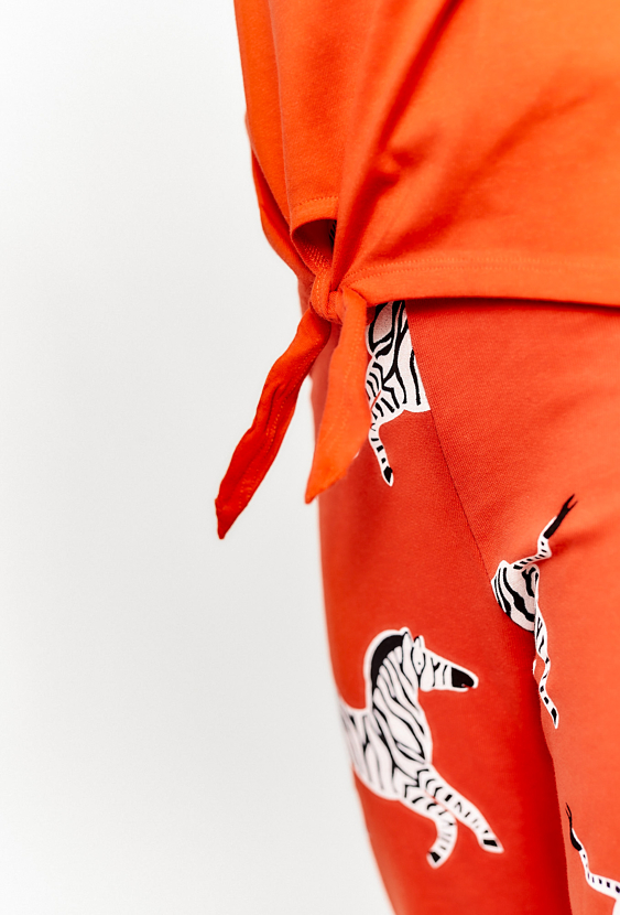 T-shirt dziewczęcy z wiązaniem