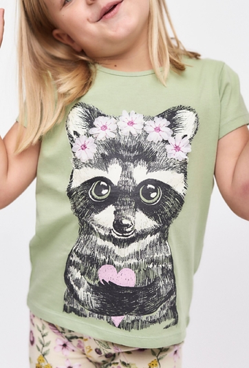 Koszulka z kotkiem dla dziewczynki - 5.10.15.