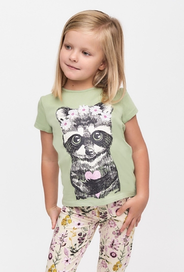 Koszulka z kotkiem dla dziewczynki - 5.10.15.