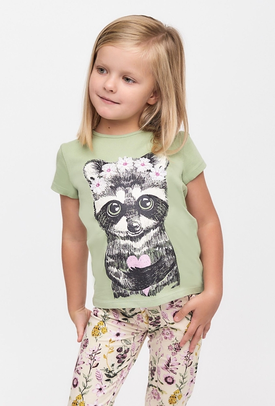 Koszulka z kotkiem dla dziewczynki - 5.10.15.
