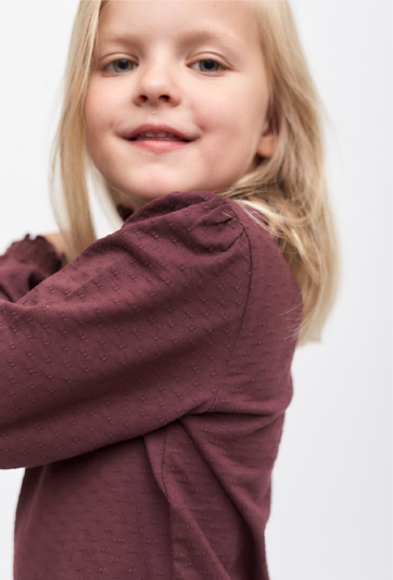 Bluzka dziewczęca ze stójką