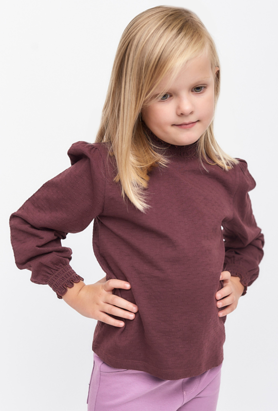 Bluzka dziewczęca ze stójką