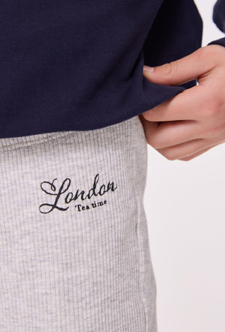 Legginsy dziewczęce z falbanką