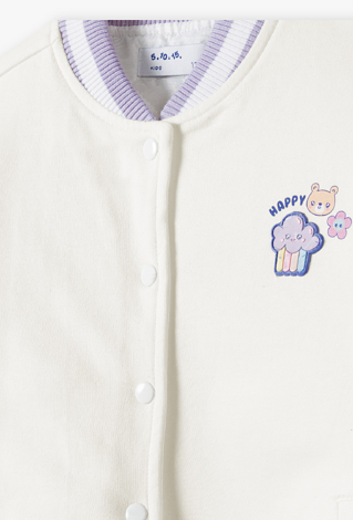 Bluza pikowana dziewczęca - bomberka  - 5.10.15.