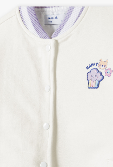 Bluza pikowana dziewczęca - bomberka  - 5.10.15.