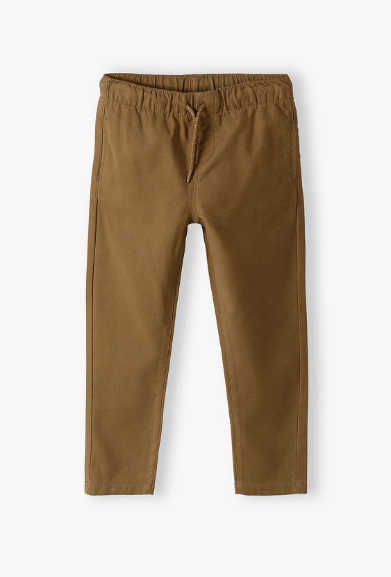 Spodnie chłopięce joggery - brązowe - 5.10.15.