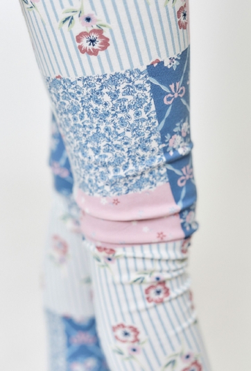 Legginsy w patchworkowy wzór