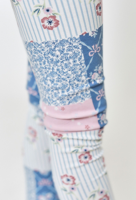 Legginsy w patchworkowy wzór