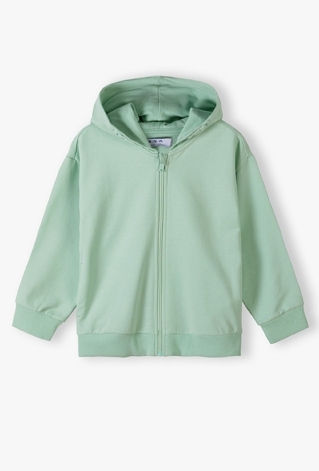 Bluza dresowa z kapturem - pastelowa zieleń - 5.10.15.
