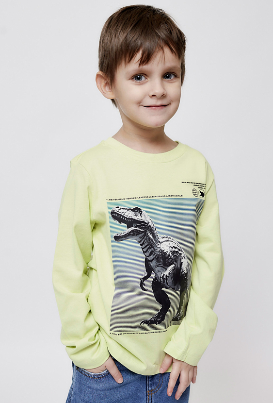 Bluzka chłopięca z długim rękawem Dinozaur 01H4712-0019