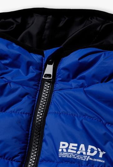 Pikowany bezrękawnik dla chłopca - niebieski - 5.10.15.