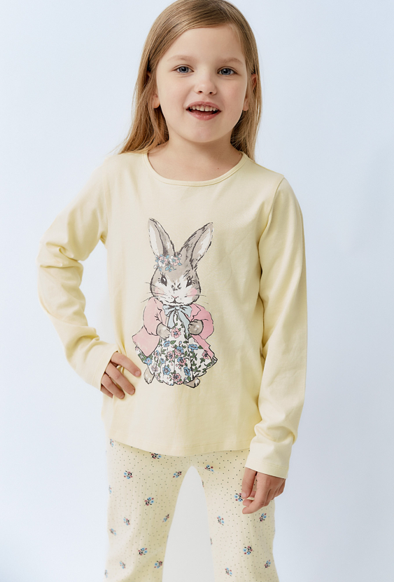 Bawełniana bluzka z długim rękawem