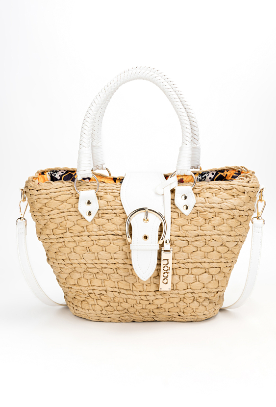 Pleciony koszyk nobo z klapką