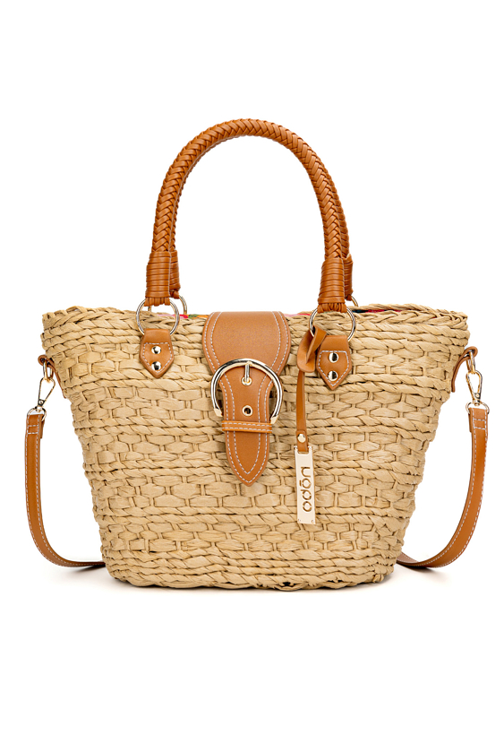 Pleciony koszyk nobo z klapką