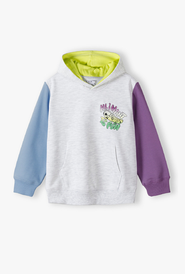 Bluza chłopięca z kapturem – z nadrukiem „All I Want Is Fun”