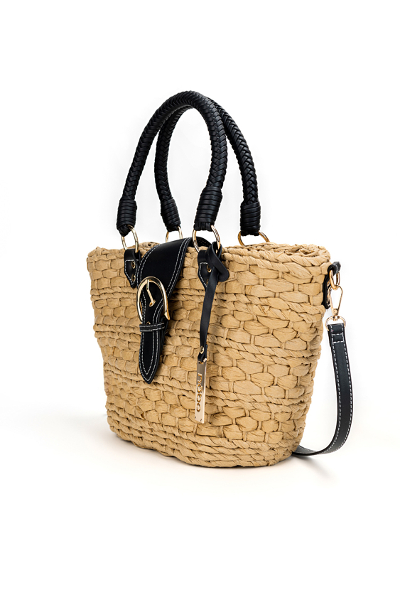 Pleciony koszyk nobo z klapką