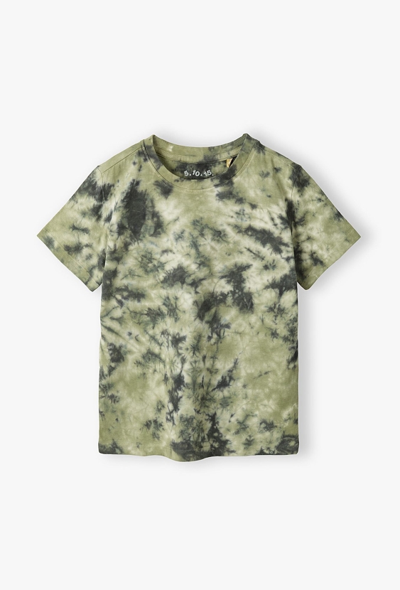 T-shirt dla chłopca - zielony kamuflage - 5.10.15.