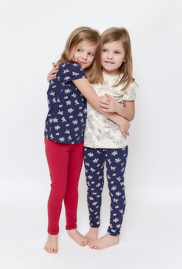 Zestaw 2 par legginsów dla dziewczynki