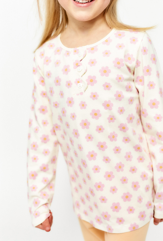 Dziewczęca bluzka w kwiatki