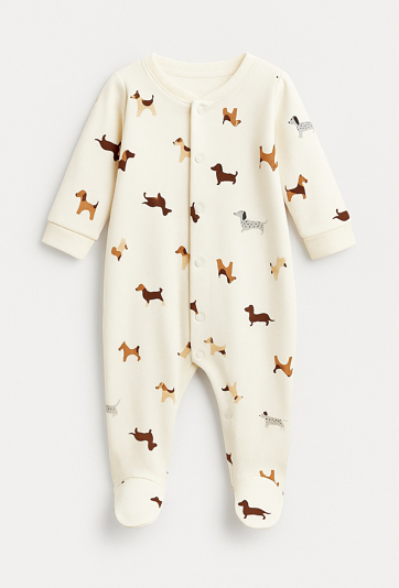 Pajac niemowlęcy w pieski