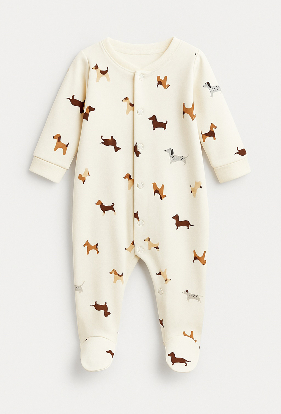 Pajac niemowlęcy w pieski