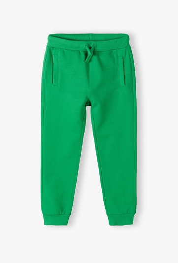 Zielone dresowe spodnie slim dla dziecka - 5.10.15.