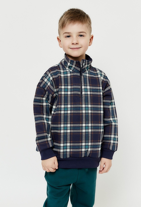 Bluza z wysoką stójką dla chłopca