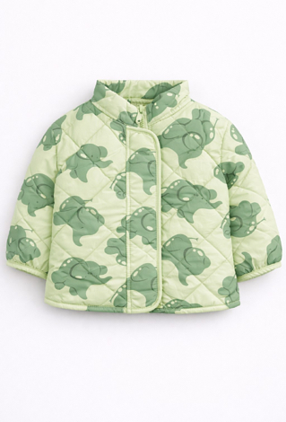 Pikowane kurtka przejściowa w słoniki