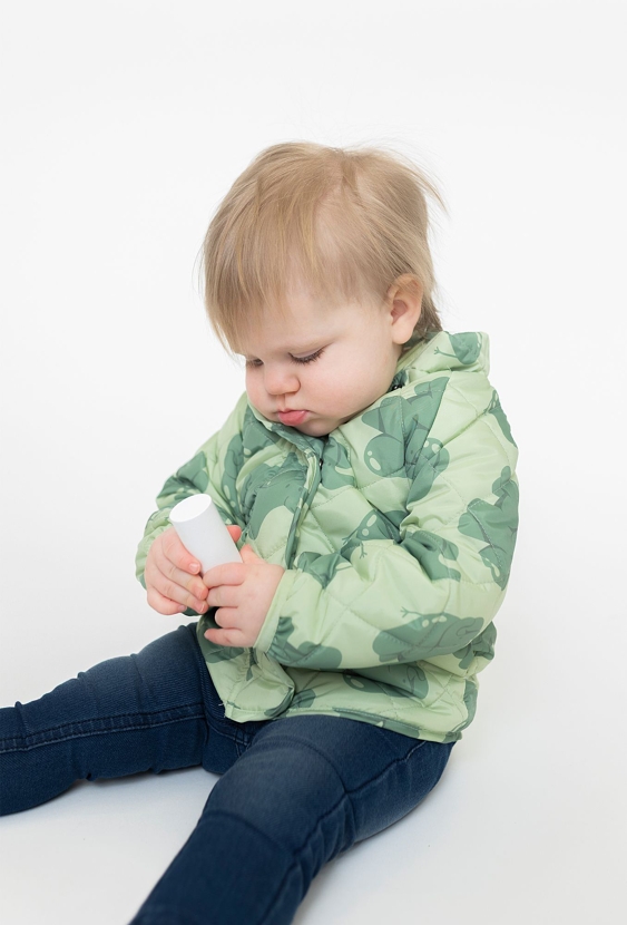 Pikowane kurtka przejściowa w słoniki