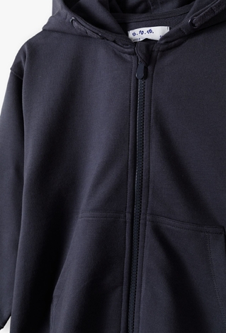 Grafitowa bluza dresowa z kapturem - 5.10.15.