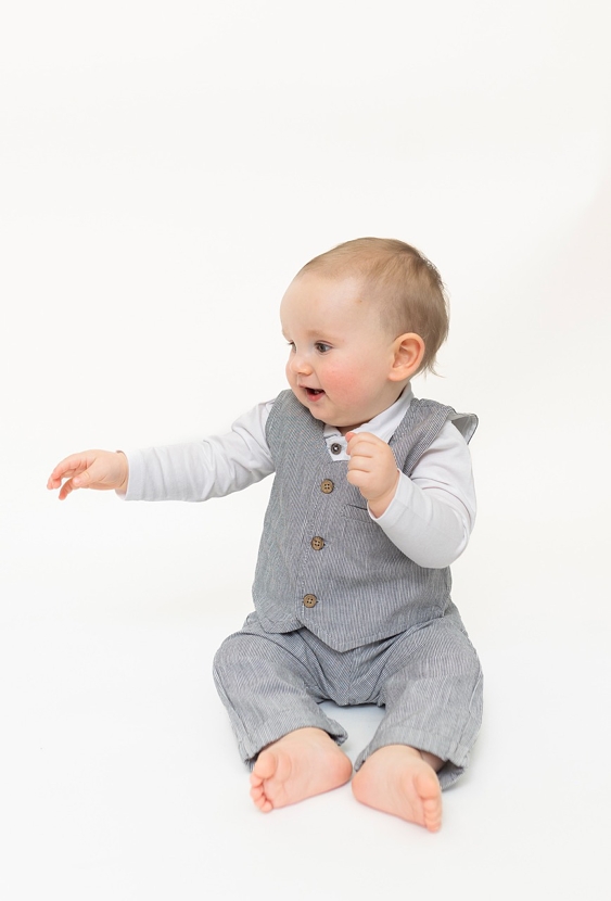 Kamizelka niemowlęca w prążki