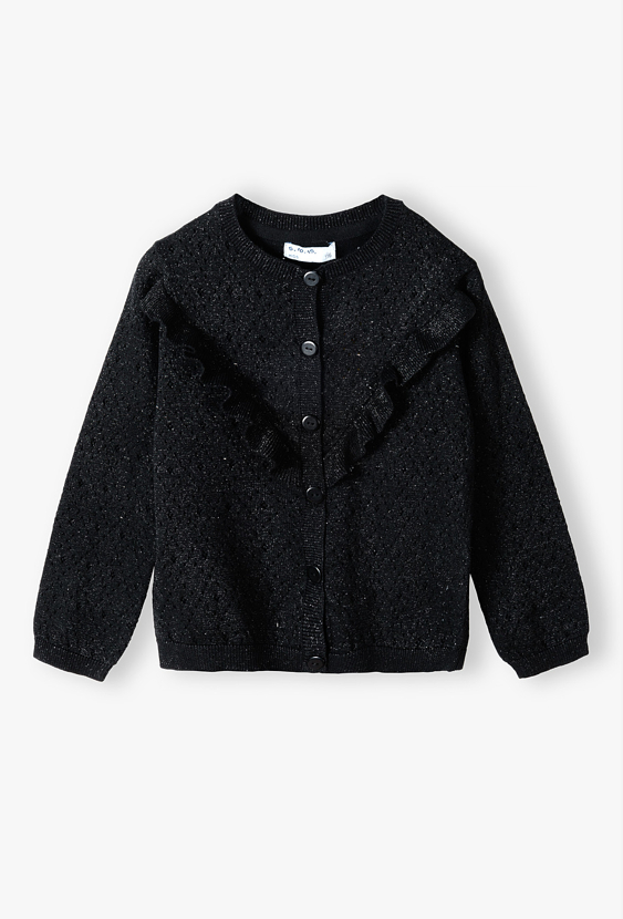 Kardigan dziewczęcy z połyskiem