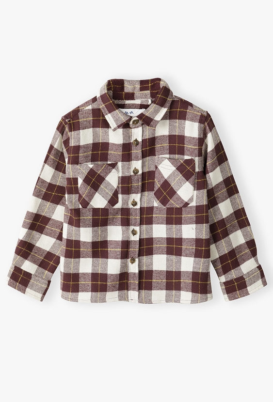 Koszula w kratę dla małego chłopca - 5.10.15