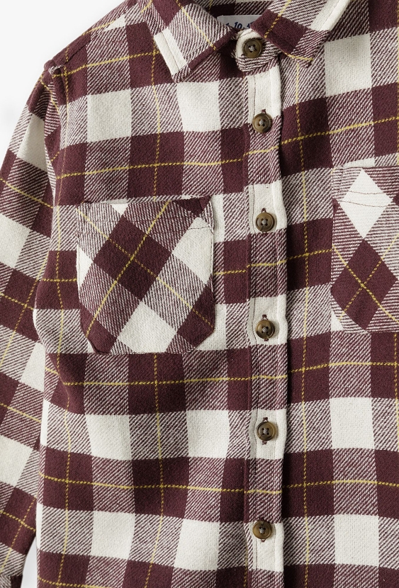 Koszula w kratę dla małego chłopca - 5.10.15