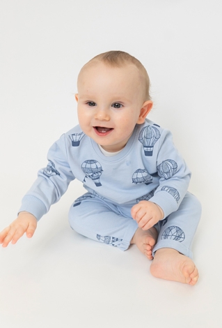 Niemowlęca bluza dresowa i niebieska w baloniki