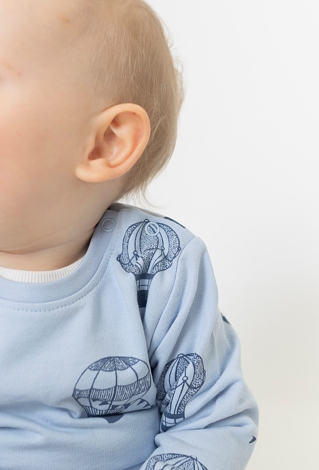 Niemowlęca bluza dresowa i niebieska w baloniki