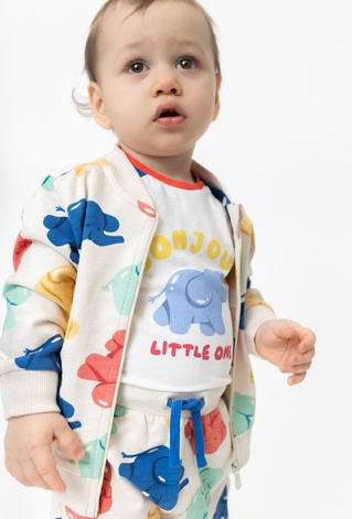 Bluza dresowa niemowlęca w słoniki - 5.10.15.